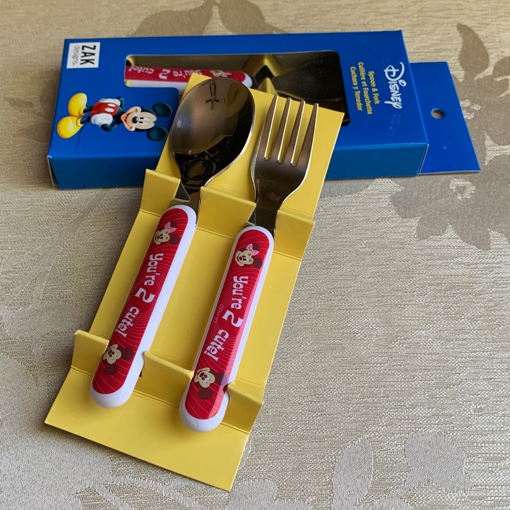 Disney Minnie & Mickey Mouse Utensils - Child Size